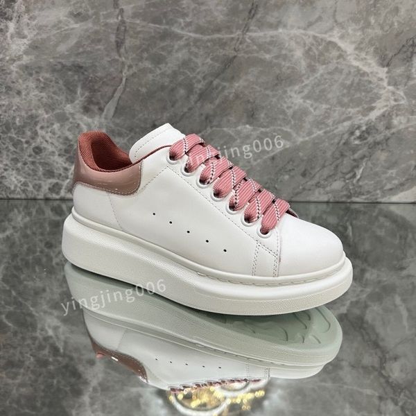 

new fashion designer platform mens casual shoes leather lace-up sneaker lady flat running trainers letters gym sneaker2023, Black