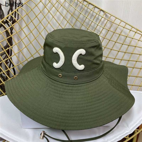 

wide brim bucket hats for woman designer brand fisher hat ladies luxury shade caps holiday beach casquette sunhat designers bucket hat, Blue;gray
