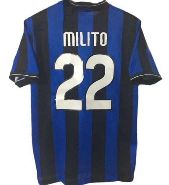 

2008 2009 2010 retro soccer jerseys inters j.zanetti vieira stankovic sneijder milito milans vintage classic maillots football shirt kit uni, Black;yellow