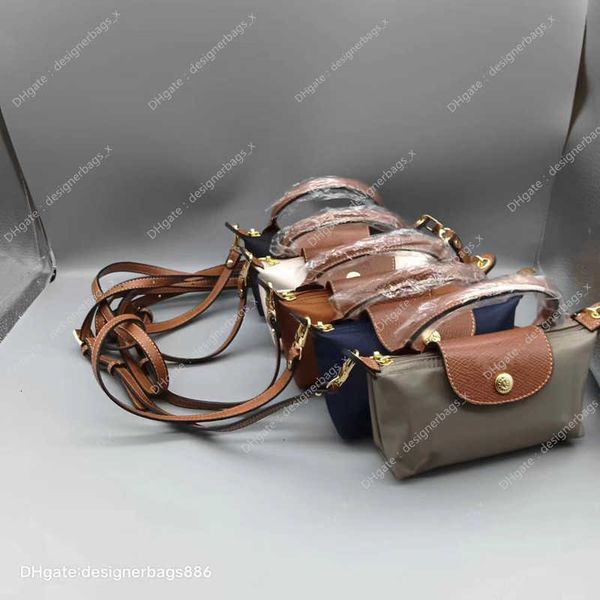 

dumpling short embroidery bag handheld mini environmental protection handbag small renovation handle oblique cross nylon