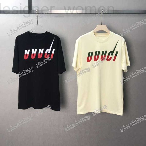 

men's t-shirts designer 21ss designers tee mens womens t shirts lightning letter color print man paris fashion t-shirt short sleeve lux, White;black