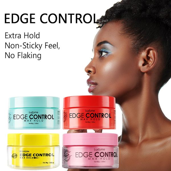 

80ml edge control pomades refreshing hair oil long-lasting hair temples styling cream anti-frizz hair fixative gel