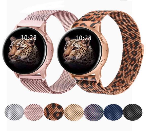 

20mm 22mm magnetic strap for samsung active 2 4044mm gear s3 bracelet huawei gtgt22e galaxy 44 classic 3 4542mm band t2208059354472, Black;brown