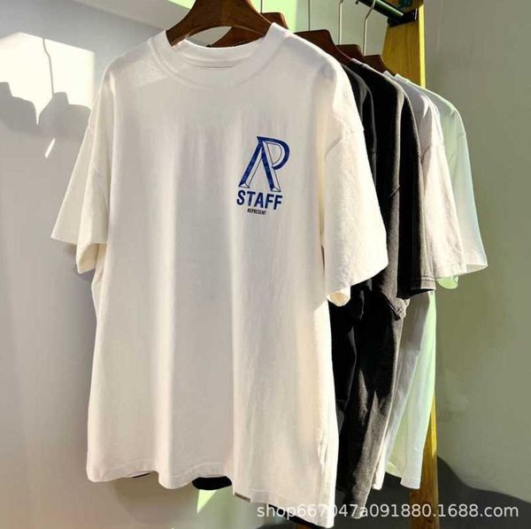 

designer t-shirt the correct version of represent rep american fashion brand london high street water wash vintage short-sleeved men loose d, White;black