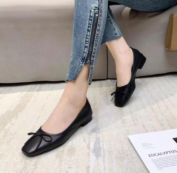 

stylishbox y210512102 blackivory flat shoes calf skin bowknot genuine leather casual work school oxford ladies ballet ballerinas5806764, Black