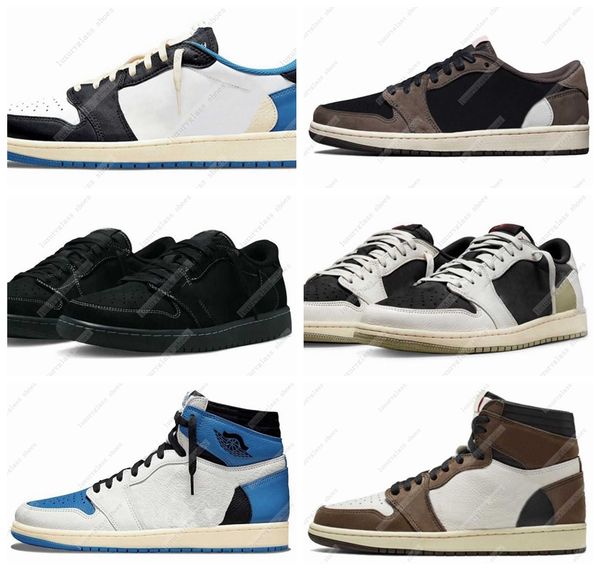 

jorden 1 1s mens basketball shoes low retro black phantom reverse mocha fragment dark mocha men women trainer sports sneakers