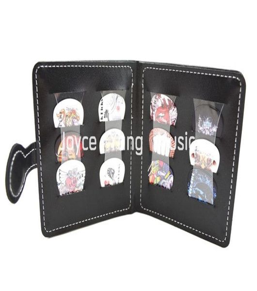 

portable leather guitar picks wallet12pcs rock style celluloid guitar picks 7166511