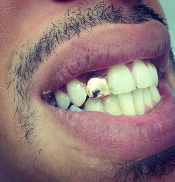 

hiphop custom gold plated single tooth cap hip hop jewelry braces rap singer jewelry teeth sets whole4798151, Black