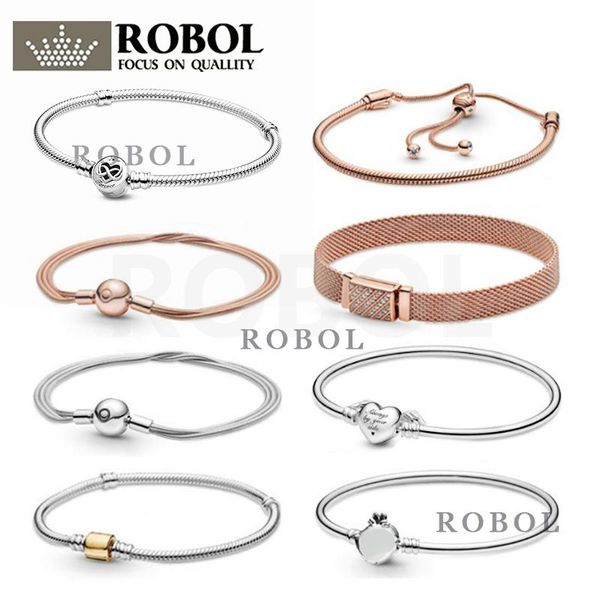 

bangle original 925 sterling silver jewelry bracelet garden spring 2021 collection suitable for diy charm ing, Black