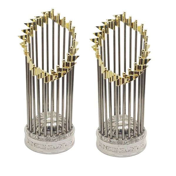 

collectible, can be used as a gift, can be used as a prize, new product baseball championship trophy, Silver