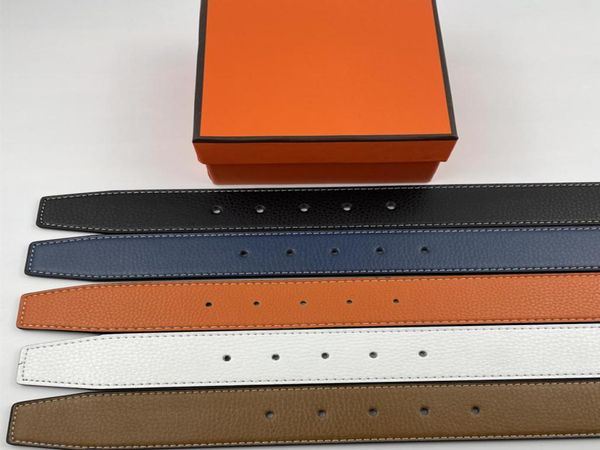 

fashion highend custom belt leisure gold and silver buckle 6 colors business men039s design genuine belts with box7870215, Black;brown