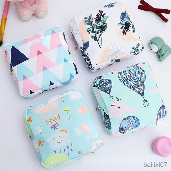 

cosmetic bags cases women make up bag sanitary napkin storage bag waterproof mini toiletry bag travel cosmetic bag makeup pouch data cable w