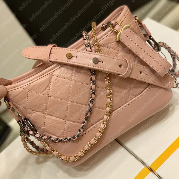 

aaaaa craftsmanship and materials stylish women's cross-body bag designer chain bag genuine leather crossbody bag 20cm mirror quality w