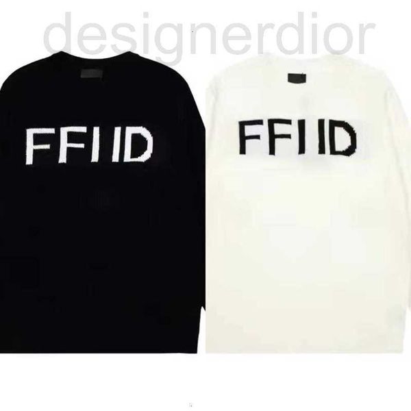 

women's sweaters designer 22ss embroidered letter long sleeve bottoming sweater loose cashmere women's luxury twe, White;black