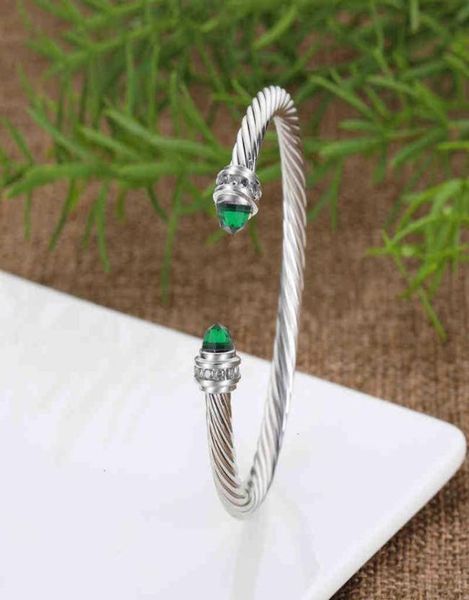 

jewelry bracelet diamond luxury men bracelets silver women pearl bracelet 925 charm 5mm designer bangles wedding full cubic 9263260, Black