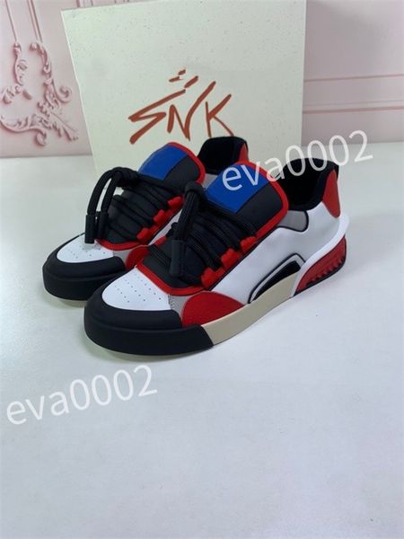 

2023 luxury designer men's causal shoes fashion woman leather lace up platform sole sneakers white black mens womens