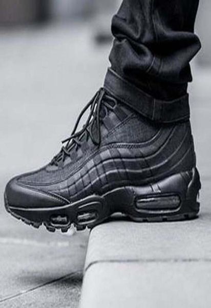 

fashion men039s boots 95 black high cushion ankle boot work for mens goodquality waterproof shoes size 40463929602