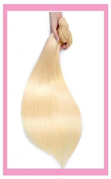 

malaysian human hair extensions 4 bundles 613 color straight virgin whole four pieceslot blonde hair products8842152, Black