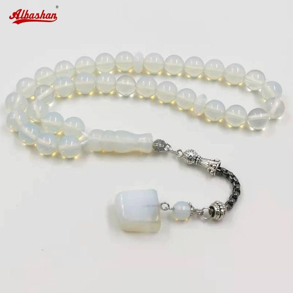 

bangle tasbih opal stone muslim misbaha islamic 33 prayer beads arabia fashion accessories turkish rosary eid ramadan gifts, Black