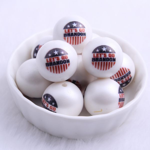 

crystal kwoi vita 20mm 12mm chunky matte pearl print flag beads for jewelry making
