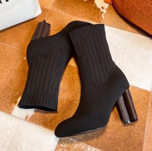 

women silhouette boots archlight sneaker boot stretch fabric slipon snesker print flower high heel fashion ladies casual shoes si1148237, Black