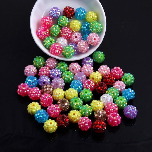 

crystal oykza colorful 20mm 12mm resin rhinestone beads for kid's chunky fashion jewelry beads necklace making