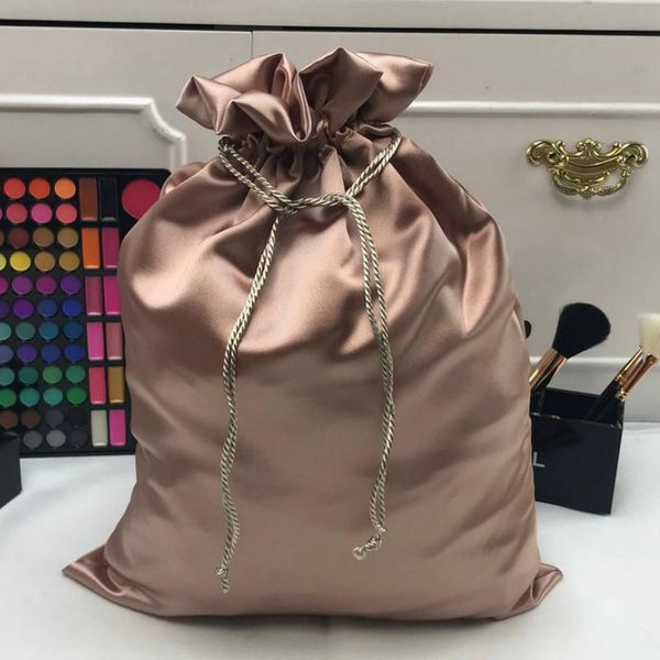 

anklets silk satin bags packaging jewelry hair smooth luxurious satin drawstring pouch shoe gift cloth wrappling sachet coffee champagne, Red;blue