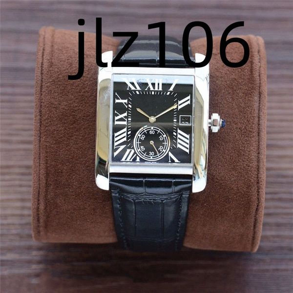 

kdy men's mechanical watch, luxury tank mc brand clone watch, sapphire mirror, classic square 34x44mm.