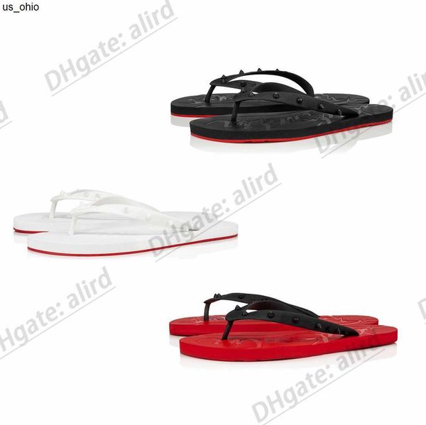 

slippers luxury designer loubi flip woman rubber slim straps glossy canvas slides light tan beige white slipper j230520, Black