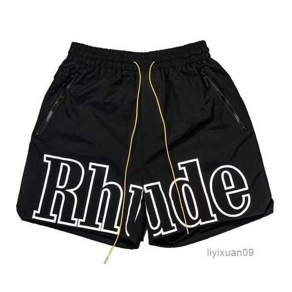 

designer shorts rhude summer fashion beach pants men street wear red blue black purple mens short 5 9si4, White;black