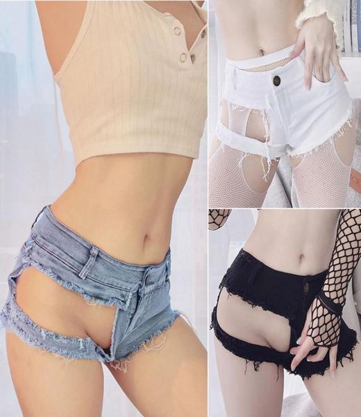 

fashion bottoms womens jeans shorts lady mini pants nightclub young girls beach casual party wear booty ripped female3496738, White