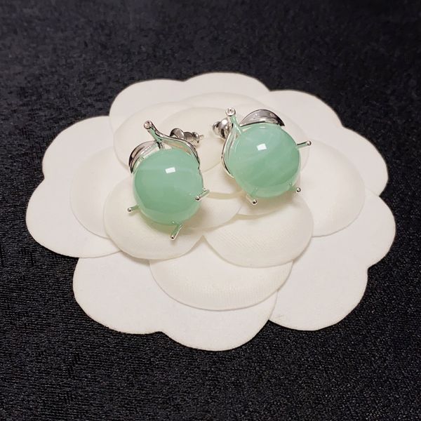 

2023 fashion new designer earrings leaf fruit summer colorful earrings gorgeous elegant send girlfriend no box, Golden;silver