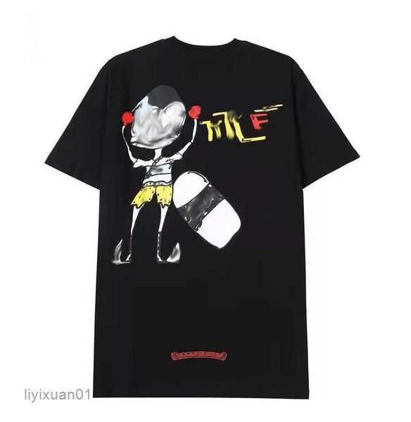 

mens tshirts 2023mens classic t shirt heart fashion ch brand letter sanskrit cross pattern sweater tshirts designers chromes pullover n5mvn5, White;black