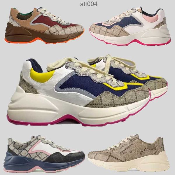 

luxury brand designer rhyton casual shoes b22 men's and women's sneakers for women's shoes strawberry wave mouth tiger net pr, Black