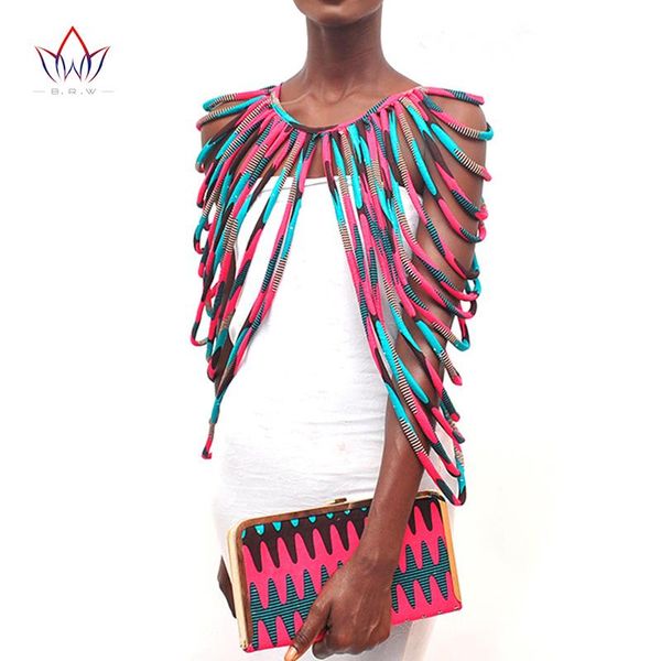 

necklaces brw 2022 african ankara handmade strap necklaces fashion accessories jewelry gift afircan fabric print necklace shawl wyx15, Silver