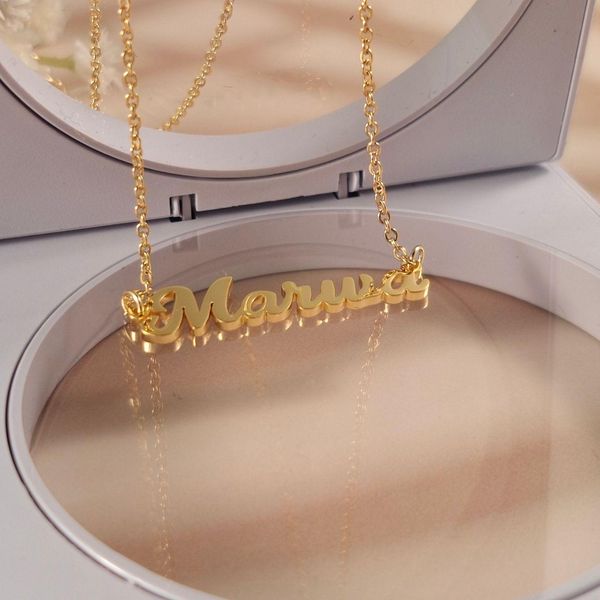

necklaces custom name necklace 925 sterling silver personality women necklace minimalist fine jewelry pendant necklaces mother's day gi