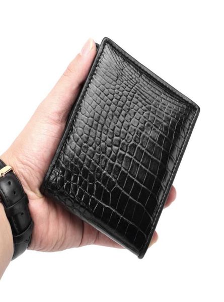 

wallets highend custom leather wallet handmade luxurious genuine crocodile skin for man purse purses4127435, Red;black