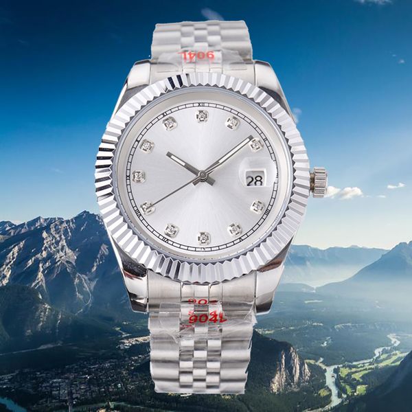

couples man movement watches 28 31mm quartz 36 41mm mechanical movement stainless steel band wristwatches luminous dhgate montre de luxe for, Slivery;brown