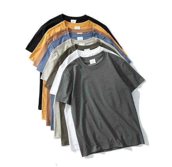 

2023 men t shirt short sleeve rhude tess designer casual fashion custom 100% cotton oversized tshirt plain embroidery with private label, White;black