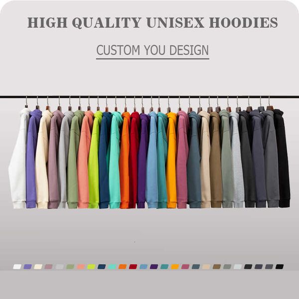 

2023 mens hoodie long sleeve rhude highquality tess designer casual fashion custom 500 gsm 100 cotton fabric mens hoodies customize blank ov, Black
