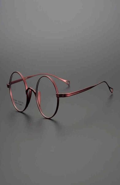 

collection of john lennon039s same small round frame of china style pure titanium glasses ultra light small face height9091894, White;black