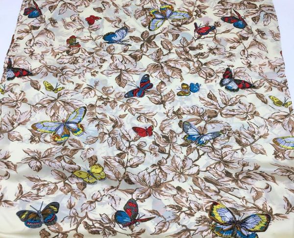 

wholenew brand silk scarves 180cm 65cm 100 silk material print flower butterfly pattern hand hemming long scarf for women8077654, Blue;gray