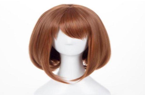 

my boku no hero academia ochako uraraka short cosplay wig sh19088215, Black;brown