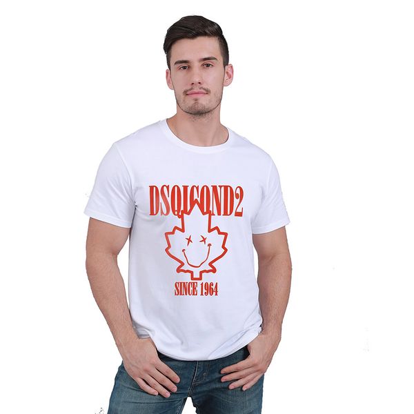 

designer man shirt dsq2 classic casual t shirt icon loose pullover r t shirt letter print pattern tee men women round neck short sleeve cott, White;black