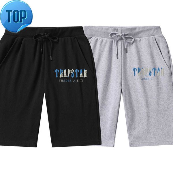 

fashionmen's shorts summer men trapstar basic baseball world five-point board fitness sports casual beach short pants g221012, White;black