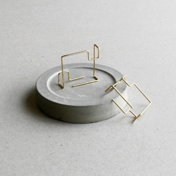 

huggie square earrings handmade minimalist jewelry gold filled 925 silver brincos orecchini oorbellen pendientes earrings for women, Golden;silver