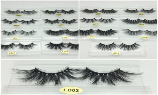 

long dramatic 3d mink eyelash 5d 25mm long thick mink lashes handmade false eyelash with tray no box makeup ld series custom priva4415197