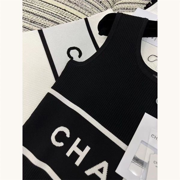 

basic & casual dresses designer women classic knit dress fashion letter pattern summer short sleeve womens clothing 9pe0, Black;gray