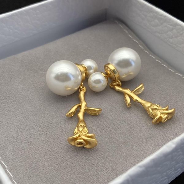 

knot high end brand jewelry pearl fashion personalized earrings, Silver