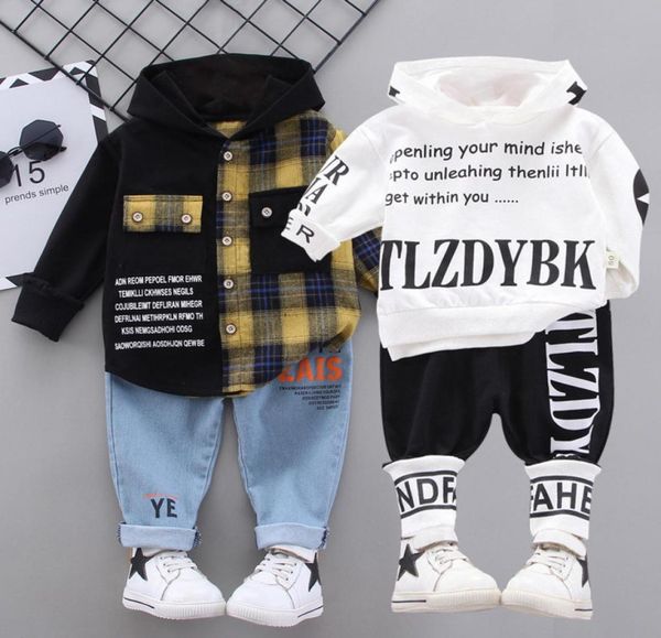 

children039s clothing set spring children clothing pack casual effects color baby boy trui sport with long mouwen hooded broek 5535466, White